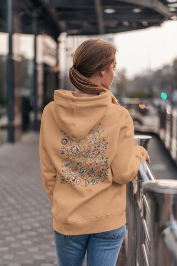 Bloom Wildly, Unisex Hoodie, Back