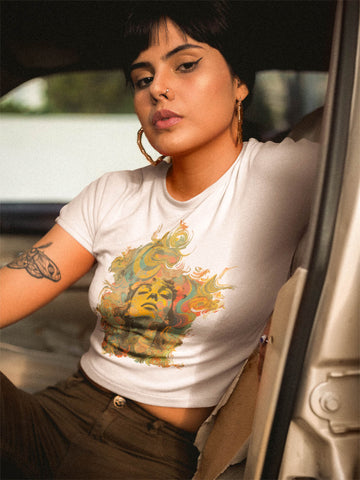 Galactic Gaze, Crop T-Shirt