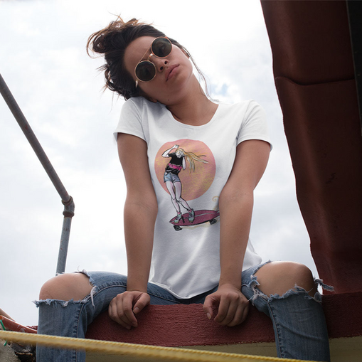 Moonscape, Women’s Softstyle T-shirt