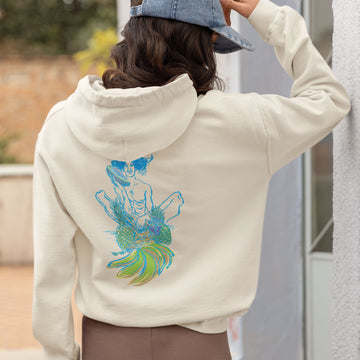 Pineapple Electric Blue, Unisex Hoodie
