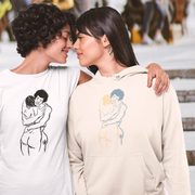 Ubuntu, Grey and Yellow, Front, Unisex Hoodie