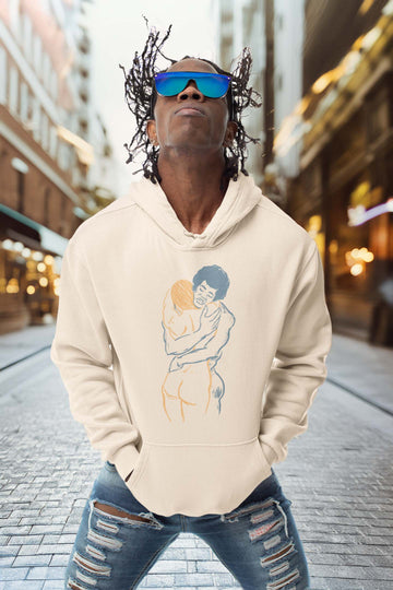 Ubuntu, Grey and Yellow, Front, Unisex Hoodie