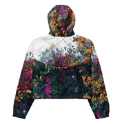Bougainvillea, Women’s Crop Windbreaker