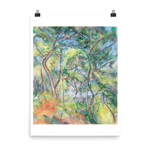 Paul Cézanne: Sous-Bois. Print Art Poster
