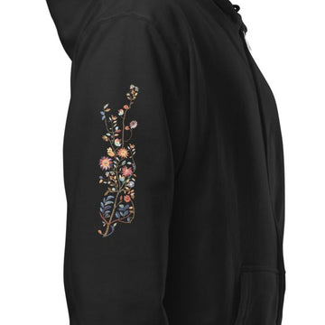 Bloom, Unisex Zip-Up Hoodie