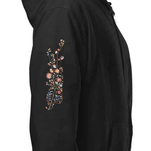 Bloom, Unisex Zip-Up Hoodie