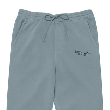 Time to linger, Slow Life, Embroidered Sweatpants