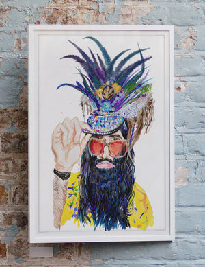 Bearded Man, Art Print
