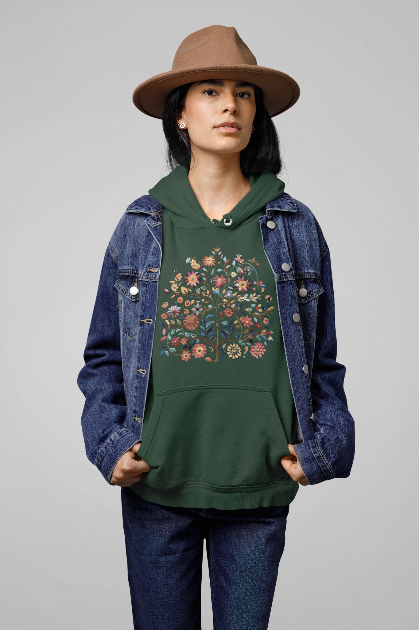 Bloom Wildly, Unisex Hoodie, Front