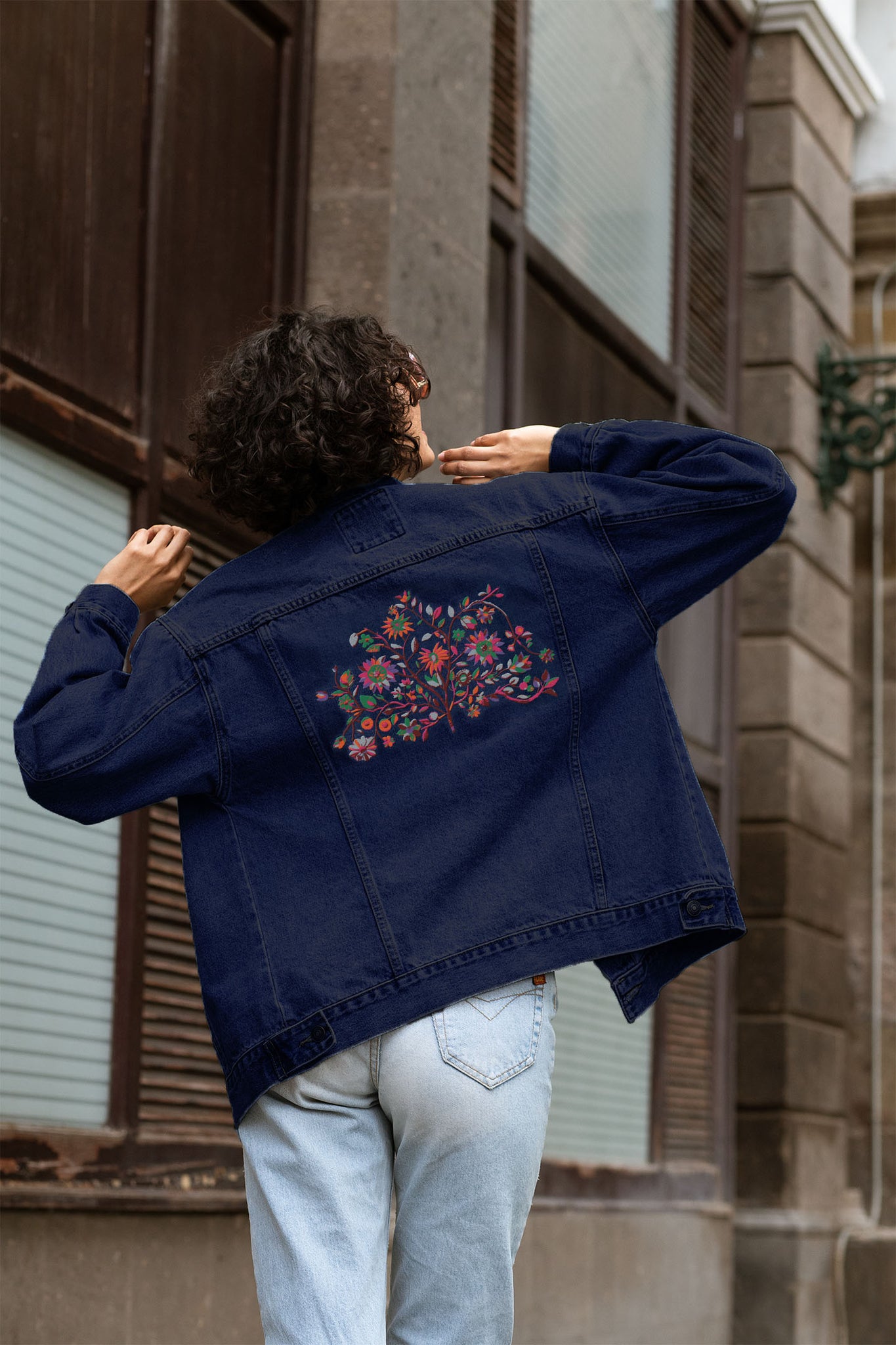 Kantha Embroidered, Denim Jacket