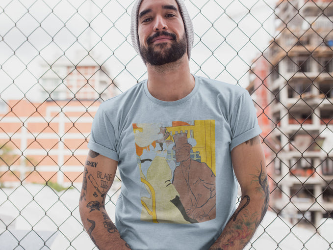 The Englishman at The Moulin Rouge. Toulouse-Lautrec. Vintage Graphic, Unisex T-shirt
