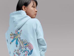 Flying High, Unisex Hoodie, Back