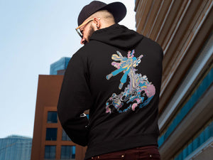 Flying High, Unisex Hoodie, Back