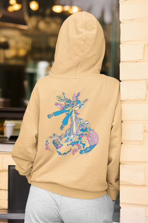 Flying High, Unisex Hoodie, Back
