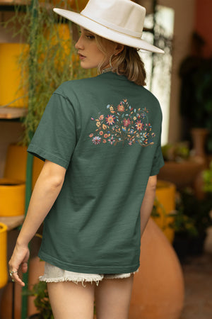 Kantha, Back Print, Garment-Dyed, Unisex T-Shirt