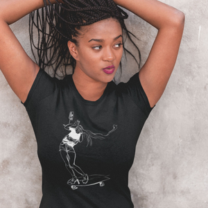 Skater Girl 3, T-shirt ajusté femme