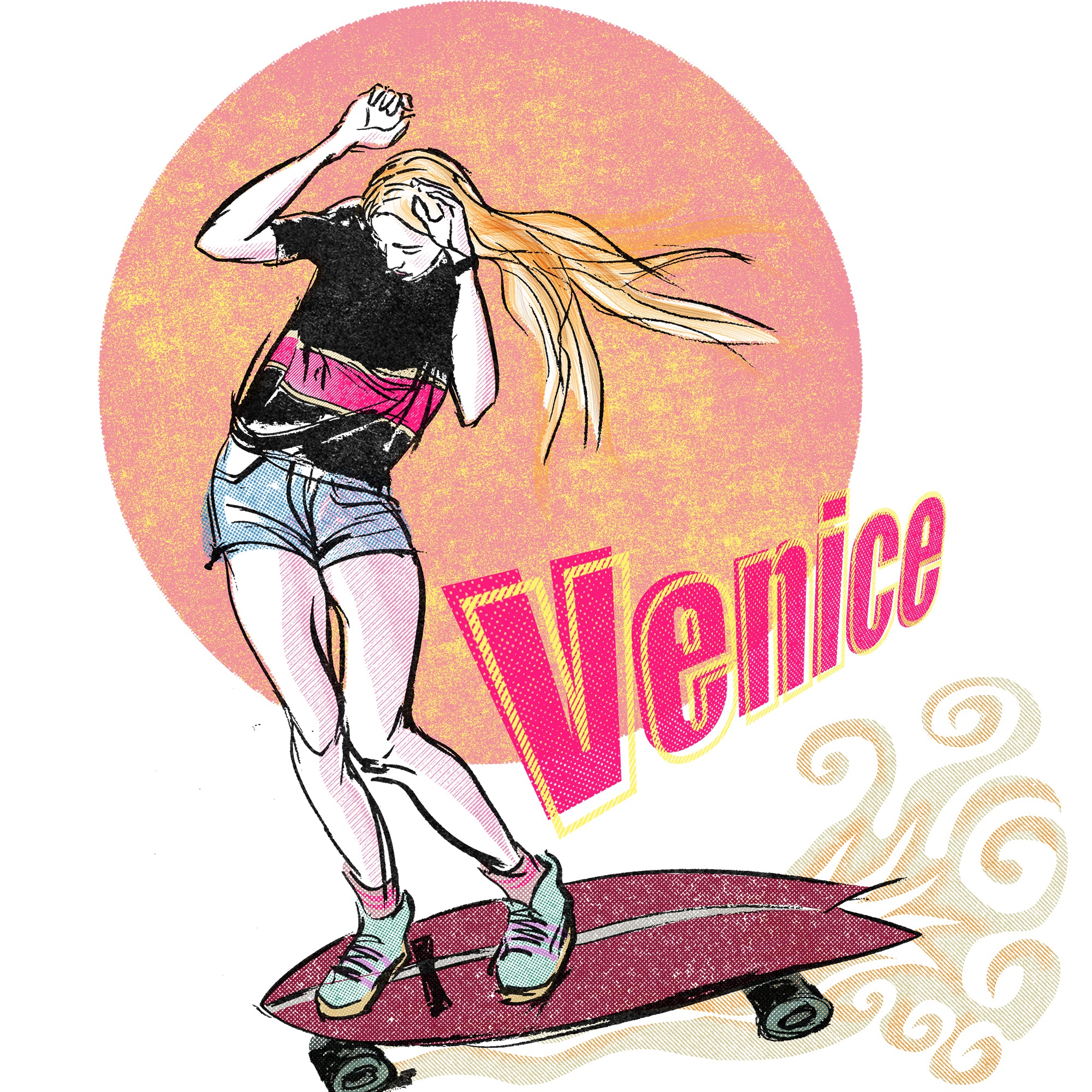 Venice, Women's fitted T-shirt