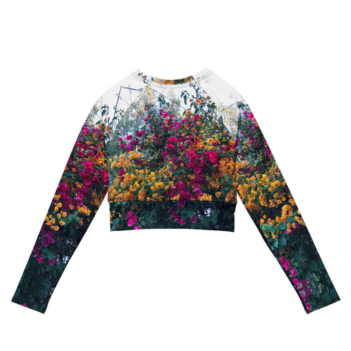Bougainvillea, Long-sleeve Crop top