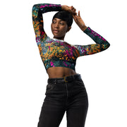 Bougainvillea, Long-sleeve Crop top