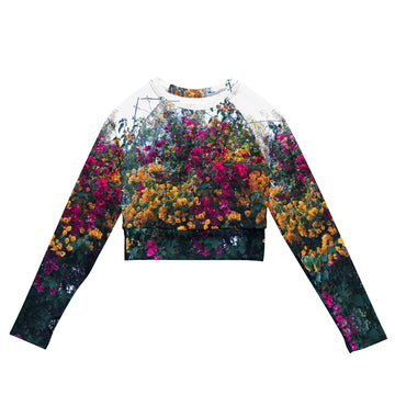 Bougainvillea, Long-sleeve Crop top