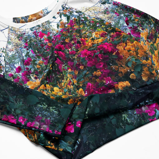 Bougainvillea, Long-sleeve Crop top