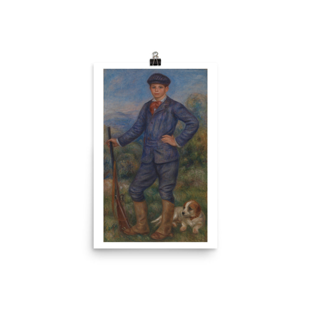 Pierre-Auguste Renoir: Jean as a Huntsman. Art Poster Print.