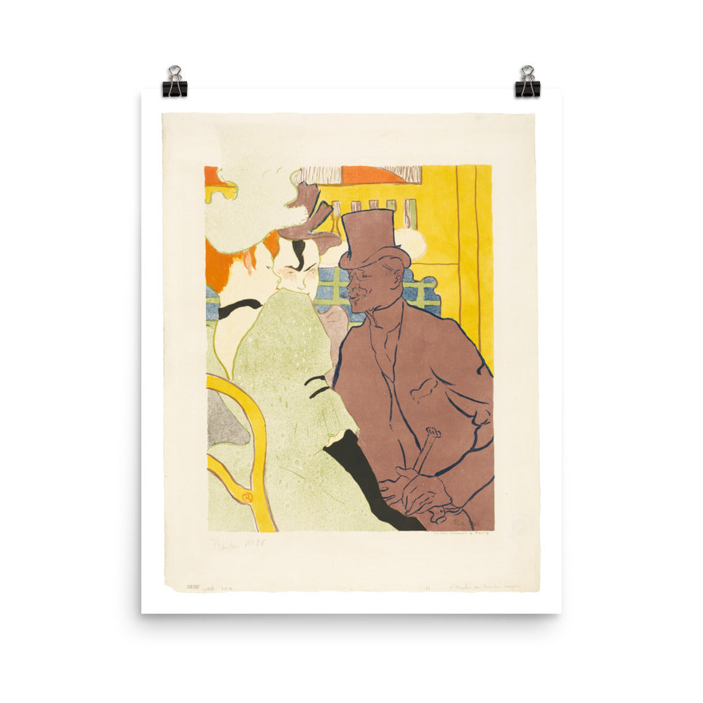 Henri de Toulouse-Lautrec: The Englishman at the Moulin Rouge. Poster Print