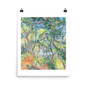 Paul Cézanne : Sous-Bois. Affiche d’art imprimée