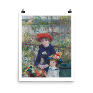Pierre-Auguste Renoir: Two Sisters. Art Poster Print