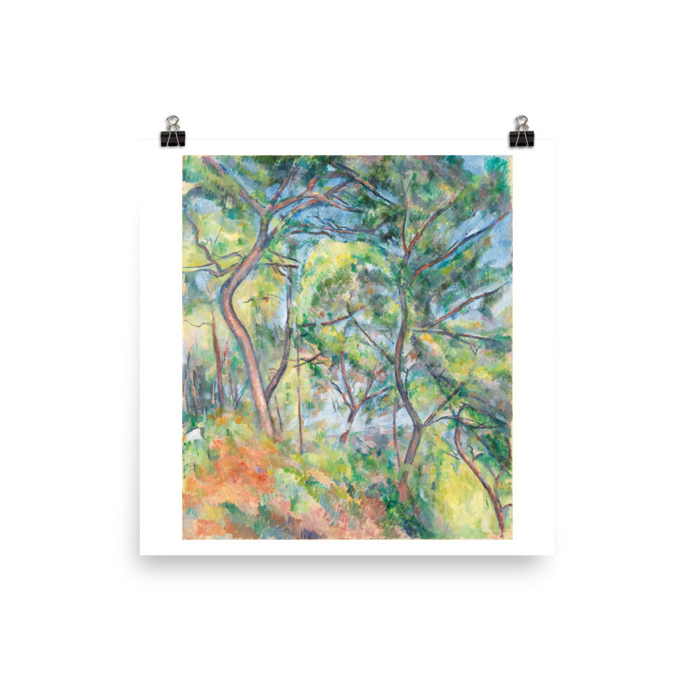 Paul Cézanne: Sous-Bois. Imprimir cartel de arte