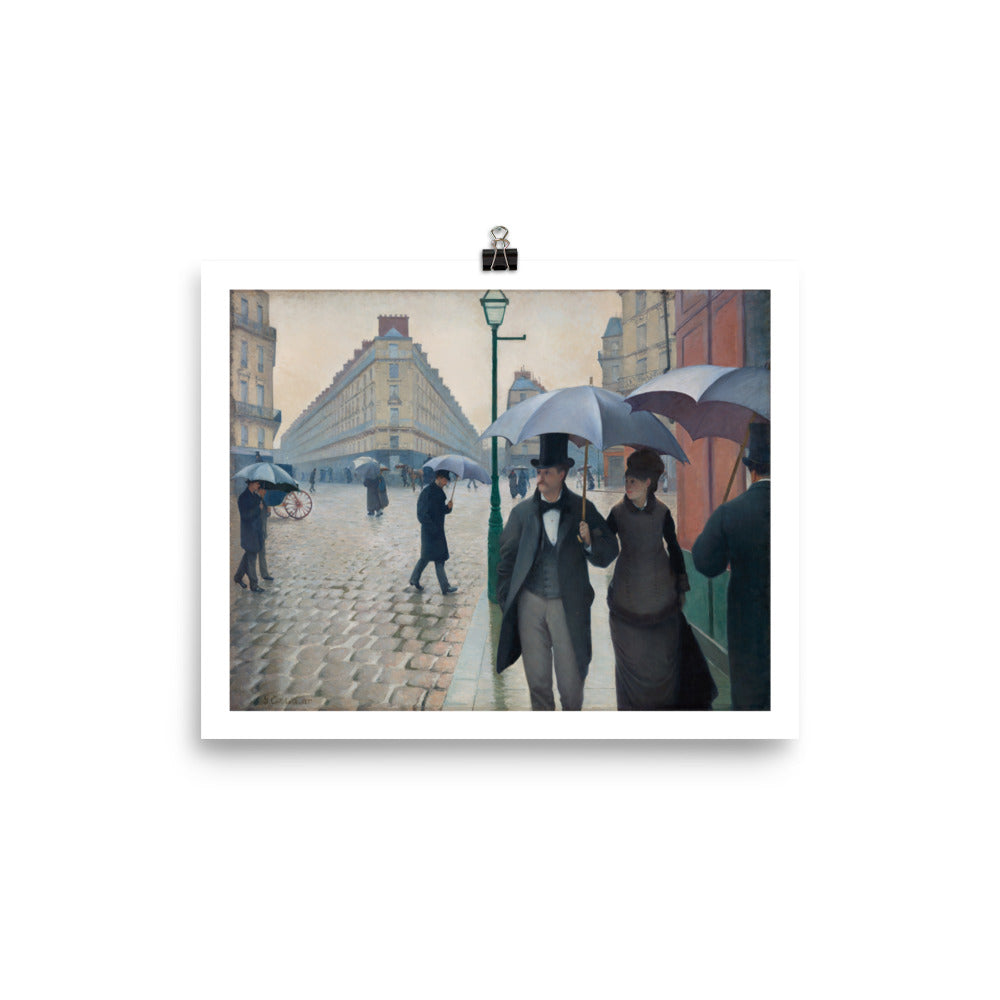 Gustave Caillebotte: Paris Street; Rainy Day. Art Poster Print