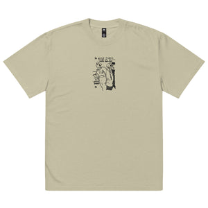 Camiseta oversize bordada y desteñida. Pequeña chica de los recados. Toulouse-Lautrec.