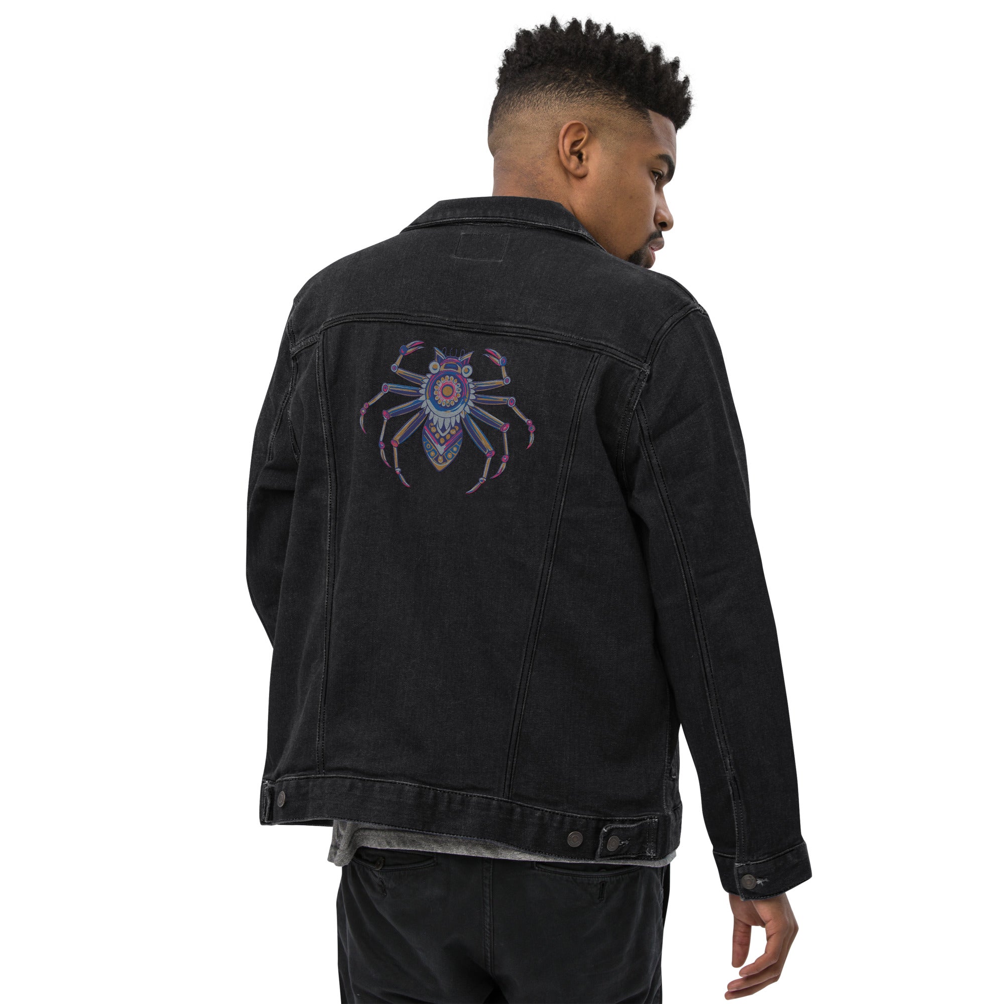 Spider, Embroidered Unisex Denim Jacket