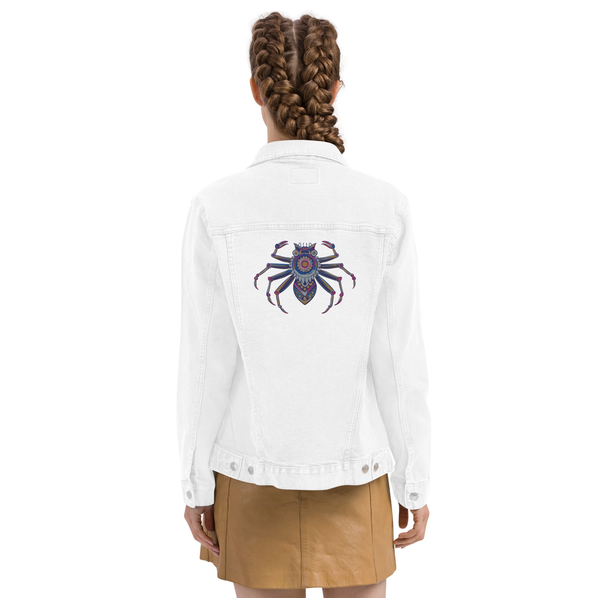 Spider, Embroidered Unisex Denim Jacket