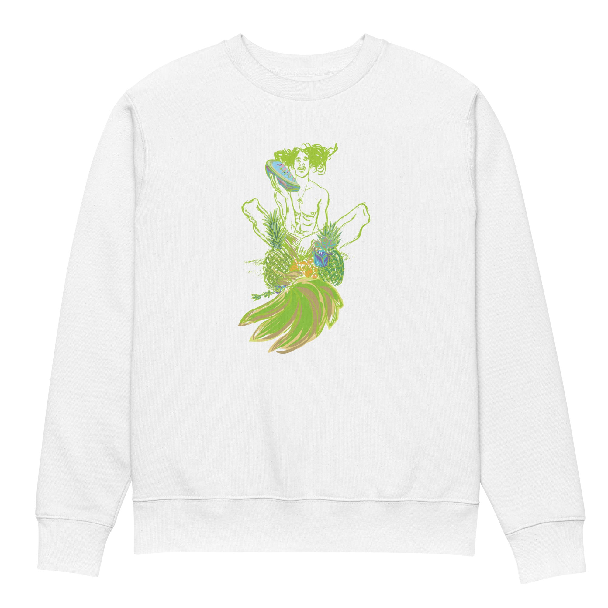 Pineapple Lime, Eco Sweatshirt