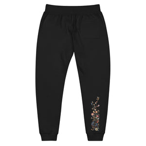 Pantalones deportivos unisex con flores Kantha 