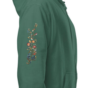 Bloom, Unisex Zip-Up Hoodie