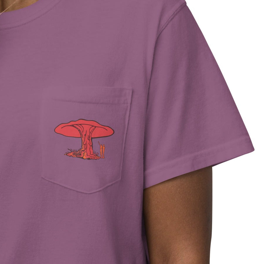 Shroom People, Unisex Garment-dyed Pocket T-shirt