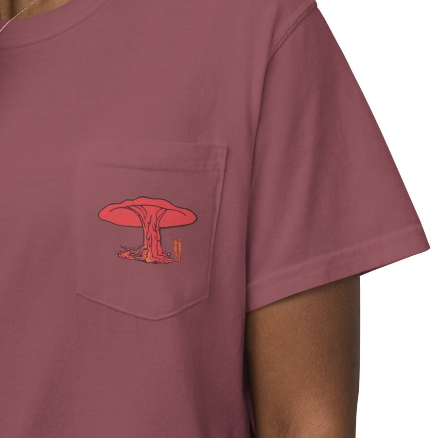 Shroom People, Unisex Garment-dyed Pocket T-shirt