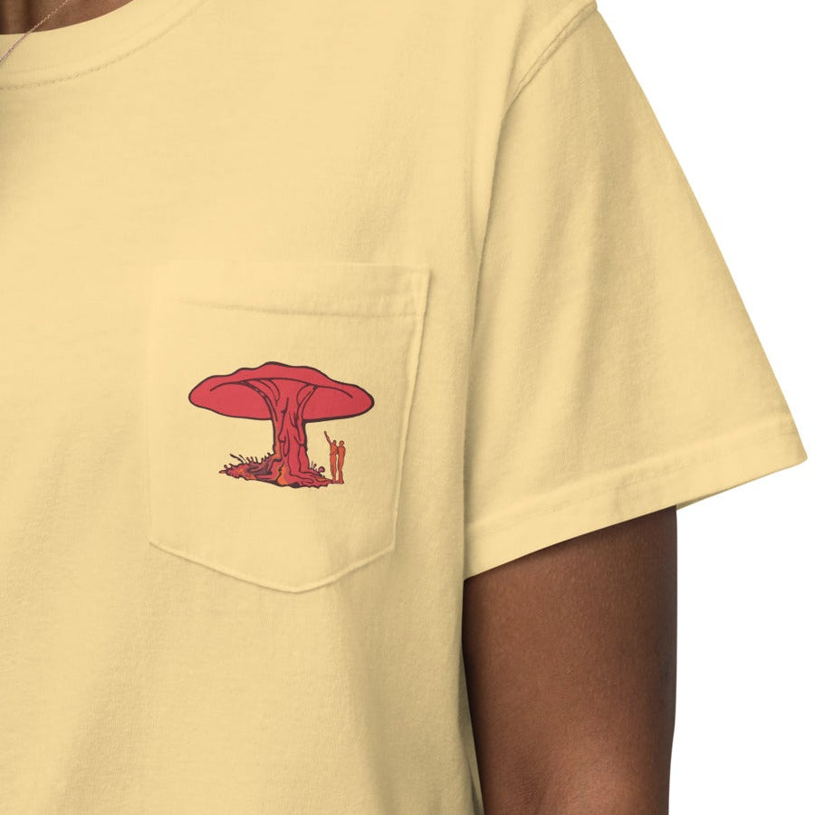 Shroom People, Unisex Garment-dyed Pocket T-shirt