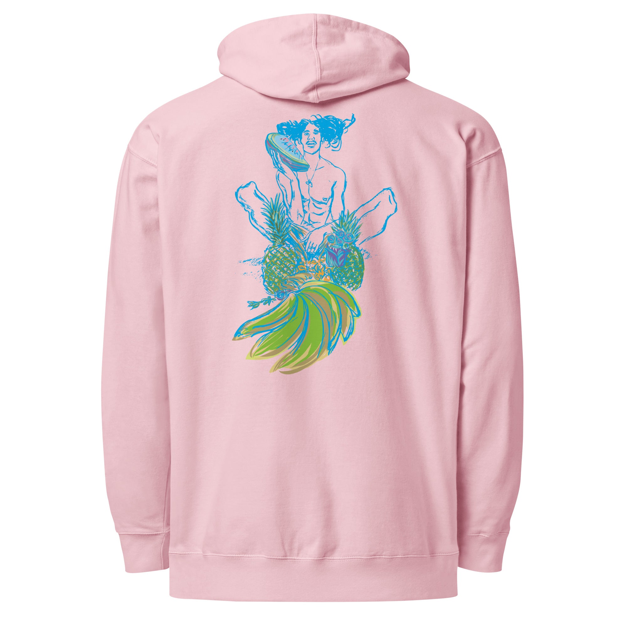 Pineapple Electric blue, Unisex midweight hoodie