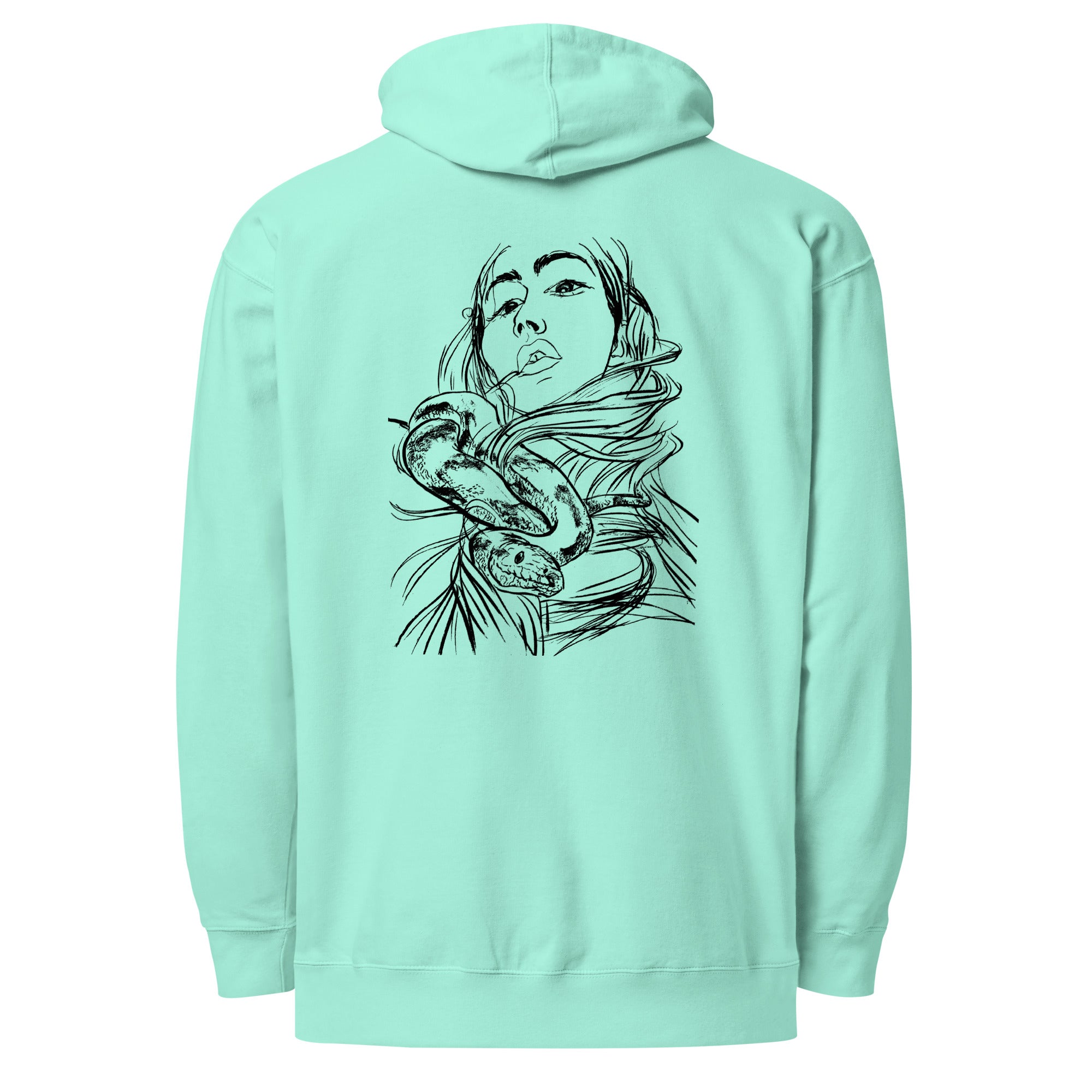 Python Snake, Unisex midweight Hoodie