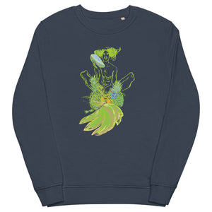 Pineapple Lime, Unisex organic sweatshirt