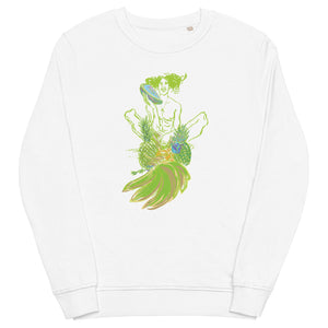 Pineapple Lime, Unisex organic sweatshirt
