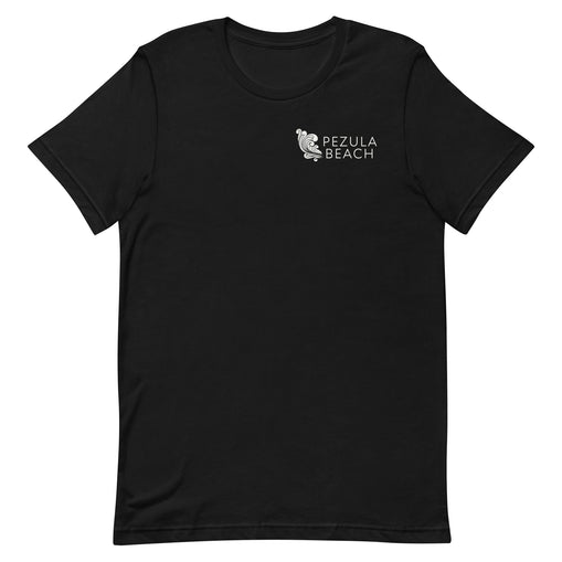 Pezula Beach. Small Neutral Logo. Unisex T-Shirt