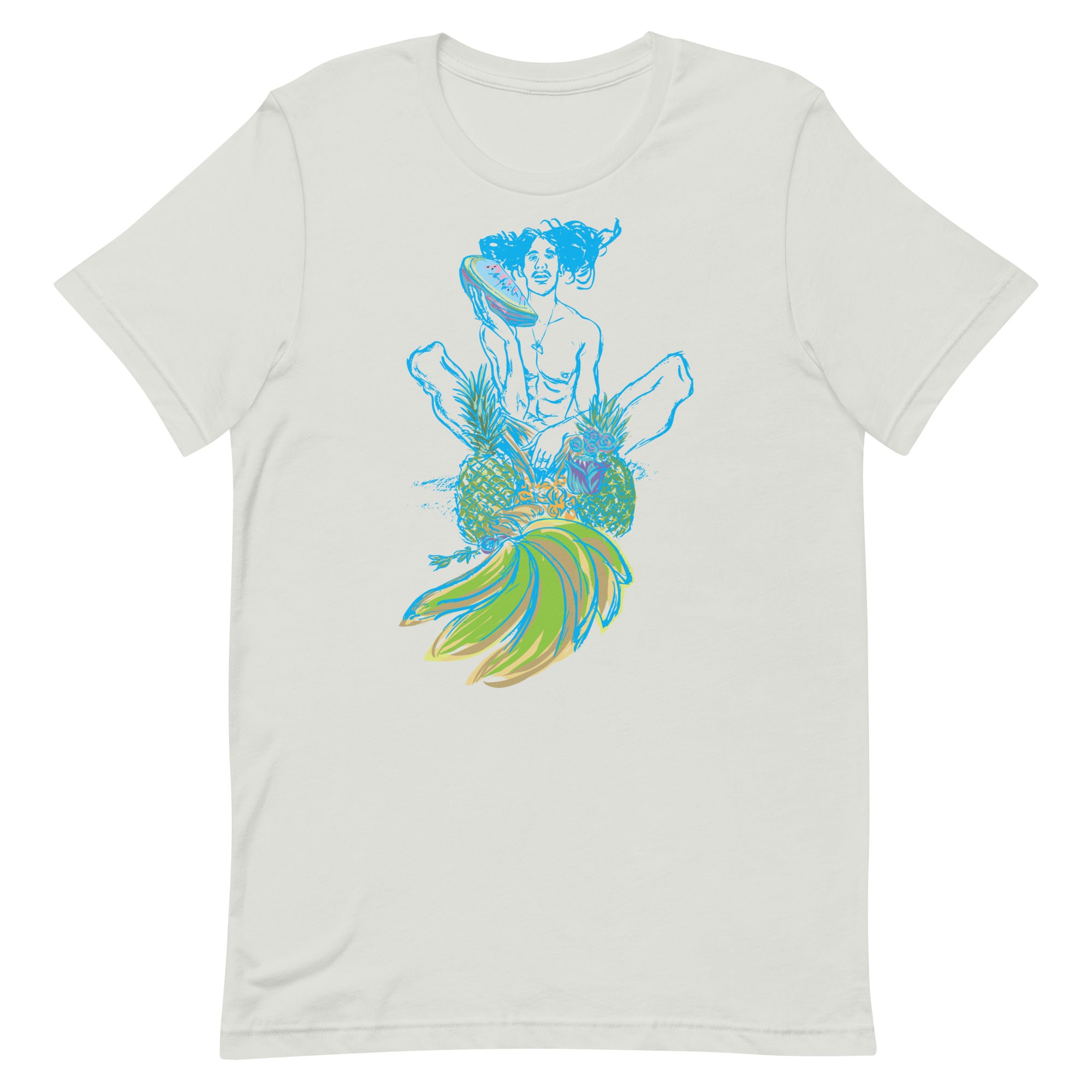 Pineapple Electric Blue, Unisex T-Shirt