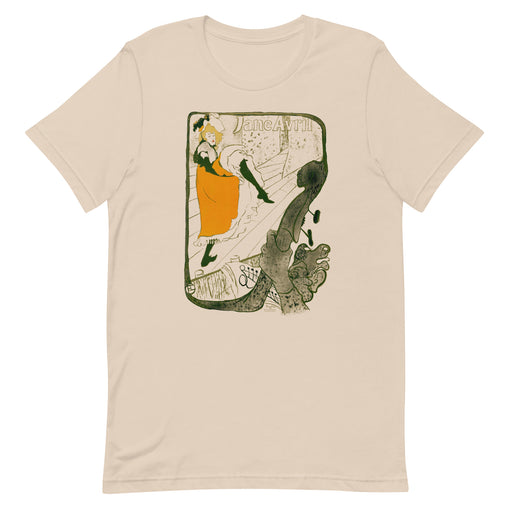Jane Avril Dancing. Toulouse-Lautrec. Vintage Graphic, Unisex T-shirt