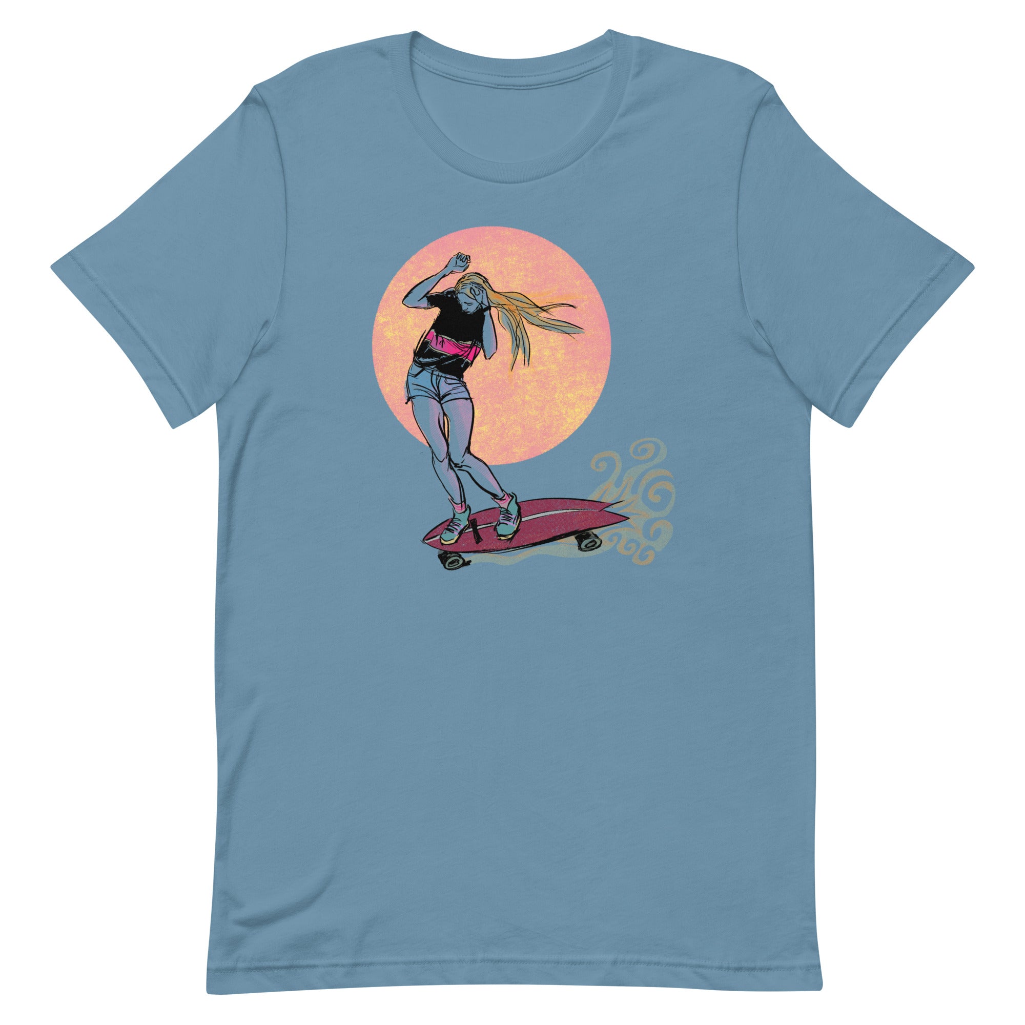 Moonscape Skater, Unisex T-shirt