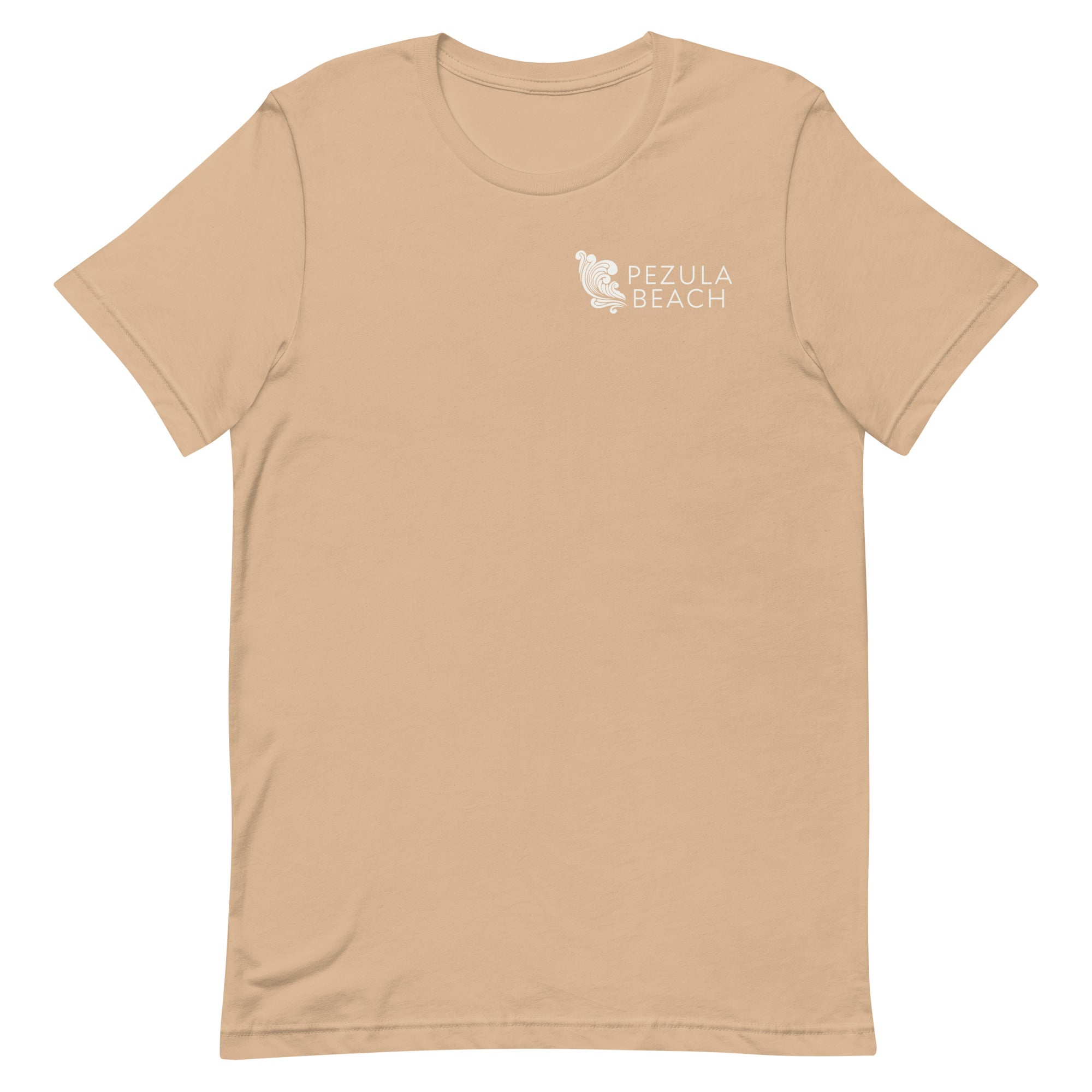Pezula Beach. Small Neutral Logo. Unisex T-Shirt