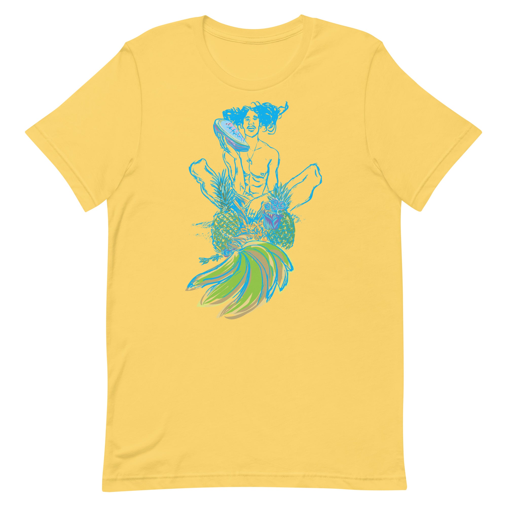Pineapple Electric Blue, Unisex T-Shirt